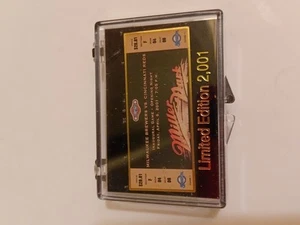 2001 Milwaukee Brewers gegen Cincinnati Reds erstes Spiel Miller Park Eröffnungsnadel - Bild 1 von 2