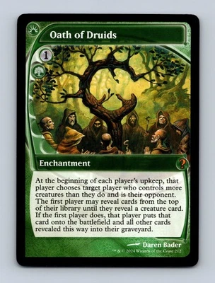 Oath of Druids (Future Sight) Mystery Booster 2 Non-Foil MTG NM - Image 1 of 2