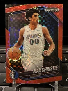 2024-25 Panini Prizm Black Max Christie Red Power /75 SP - Dallas Mavericks - Picture 1 of 2