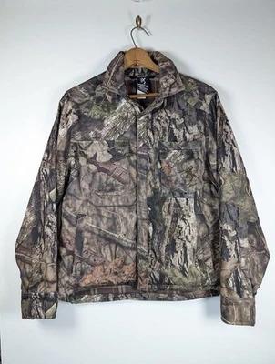 Browning Hell's Canyon Jacket Size Medium Flannel Lined Camo Mossy Oak Breakout - Image 1 of 4