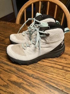 SALOMON Outline Mid GTX Hiking Boots Women’s Sz 6.5 Lunar Rock/Black 413843 EXC! - Picture 1 of 12