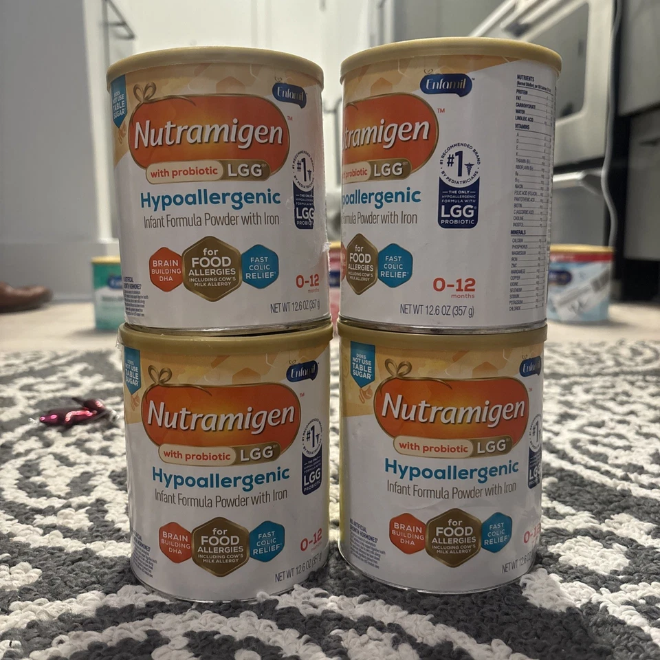 Fórmula para bebé 4 probióticos Nutramigen LGG hipoalergénicos en polvo, 12,6 oz 1/1/27 Foto 1 de 1