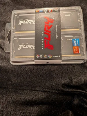 Kingston FURY Beast Black RGB 32GB (2x16GB) 5600MT/s DDR5 CL36 DIMM Desktop Gami - Image 1 of 4