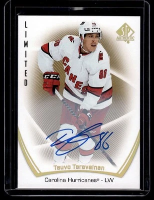 2021-22 Sp Authentic Limited Auto Teuvo Teravainen #54 - Image 1 of 2
