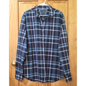 Banana Republic Shirt Men's XL Camden Fit Plaid Classic Preppy Office Workwear - Picture 1 of 6