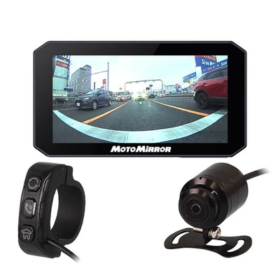 MAXWIN Motorcycle Smart Digital Mirror Monitor Wide-Angle Camera Japan - Image 1 of 4