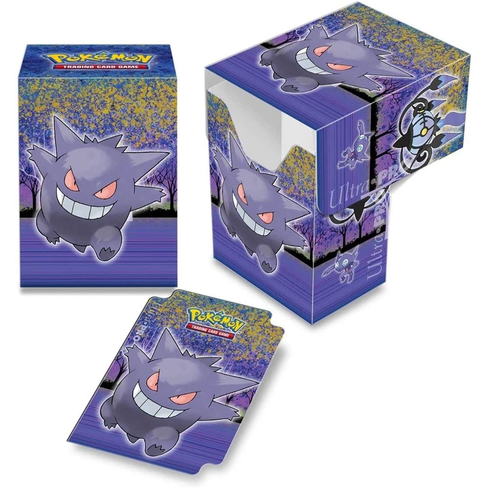 Pokemon Card Supplies - Ultra Pro Deck Box - HAUNTED HOLLOW (Gengar & More) -New - Image 1 of 1