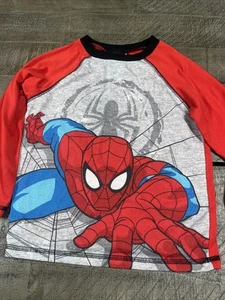 Vintage Spider-Man Marvel Pajama Shirt Size 5 - Picture 1 of 4
