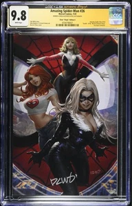 AMAZING SPIDER-MAN #26 CGC 9.8 SIGNED DERRICK CHEW VIRGIN VARIANT KEY FAN Expo - Picture 1 of 6