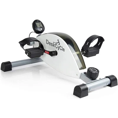 DeskCycle Under Desk Bike Pedal Exerciser, Portable Foot Exercise Cycle - White- - Image 1 of 4
