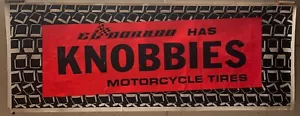 PÓSTER Original Vintage Años 70 El Dorado KNOBBIES MOTOCICLETA Neumáticos Garaje Neón - Imagen 1 de 7