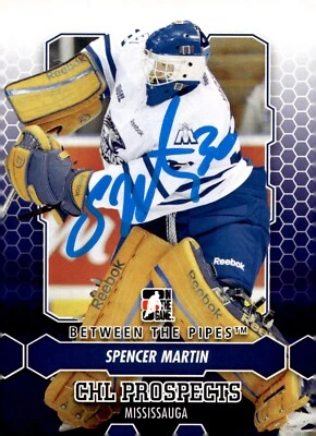Spencer Martin - Signed 2012-13 In The Game Between The Pipes Card #36 - Image 1 of 2