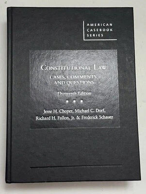 Constitutional Law: Cases, Comments, and Questions (Thirteenth Ed.), Hardcover - Image 1 of 4