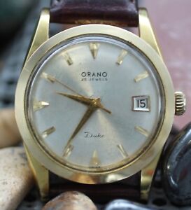 Orano Duke Date Automatic 35mm Mens Wrist Watch Vintage Original RUNS