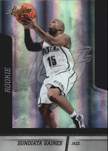 2009-10 Absolute Utah Jazz Basketball Card #134 Sundiata Gaines Rookie /499