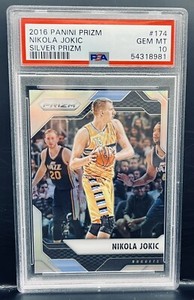 2016-17 Panini Prizm Nikola Jokic Silver #174 Nuggets PSA 10