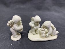 Department 56 SNOWBABIES  MINIATURES      "WE'LL PLANT THE STARRY PINES" PEWTER