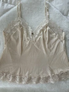 JCPenney Vintage cami top beige size M - Picture 1 of 8