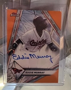 2022 Topps Finest Eddie Murray Auto Orange /25 - Picture 1 of 3