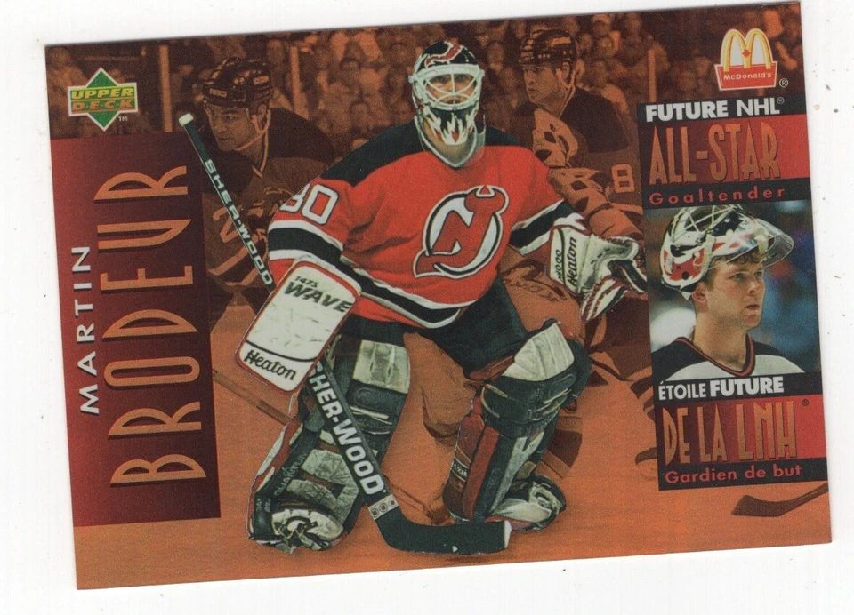 1994-95 PINNACLE McDONALD'S HOCKEY HOLO FUTURE ALL-STAR MARTIN BRODEUR DEVILS - Image 1 of 1