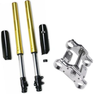 Horquilla delantera triple abrazadera para bicicleta Apollo Taotao pit 70/110cc 125 140cc SSR - Imagen 1 de 10