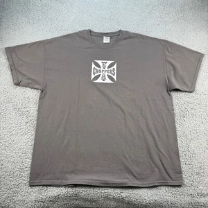 West Coast Choppers Shirt Mens 2XL Gray White Logo Gildan Motorcycle Company - Picture 1 of 12