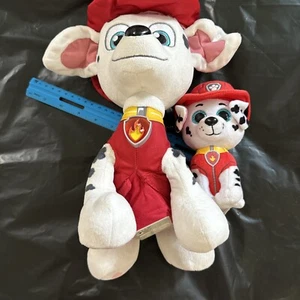 2 Nickelodeon Paw Patrol Marshall Feuerwehrmann Hund Plüschtier Spin Master 18" 1541 ++ - Bild 1 von 14