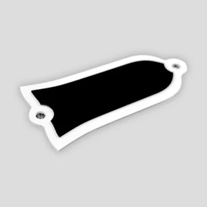 Guitar Parts Fits Gibson Les Paul Grave Blank TRUSS ROD COVER PLATE , 2Ply Black - Picture 1 of 3