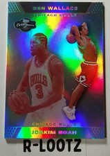 2007-08 Topps Co-Signers Silver Foil Joakim Noah Rookie Ben Wallace 12/39  Bulls