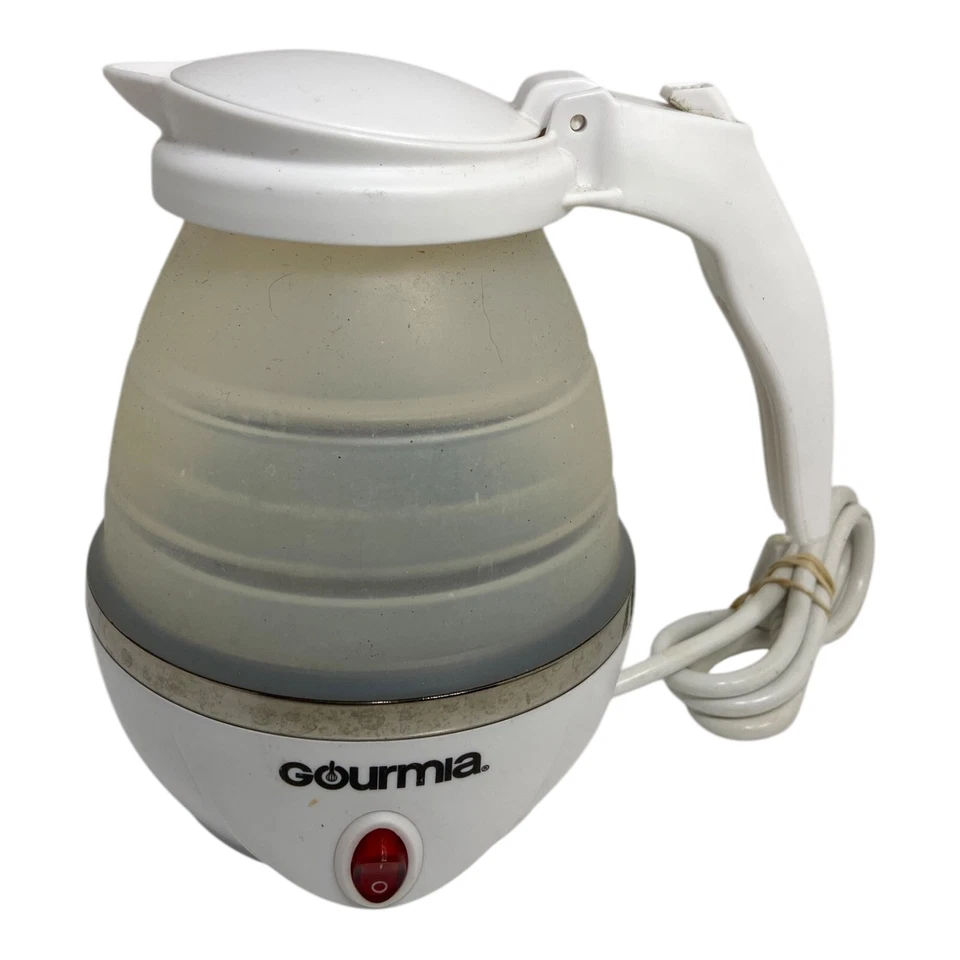 🌊 Gourmia GK360 Travel Foldable Electric Kettle .75 QT Silicone Collapses EUC - Image 1 of 4