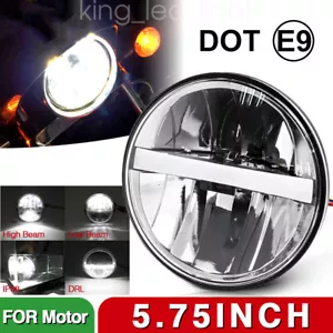 5.75'' 5-3/4" LED High/Low DRL Projektor Motorrad Scheinwerfer Für E-Geprüft - Bild 1 von 8