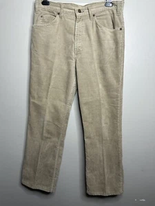 Vintage Levi’s Corduroy White Tab 80s Fits 34x28 Usa Rare Tan GUC  - Picture 1 of 7