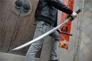 Espadas muy afiladas hechas a mano espada samurai japonesa katana hoja de acero de alto carbono - Imagen 1 de 12