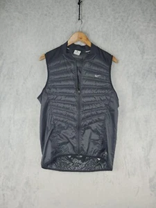 Nike Vest Men Size M 800 Aeroloft Running Jacket Sleeveless Down Puffer 548152 - Picture 1 of 13