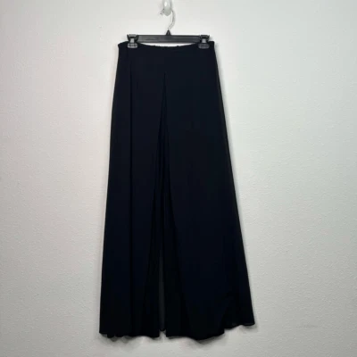 Pantalones Joseph Ribkoff Negros Tendencias Crepé Capas Palazzo Pierna Ancha Para Mujer Talla 4” Foto 1 de 4