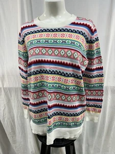 NWT Women’s Classic Cotton GAP Stripped Sweater Size XL - Picture 1 of 4