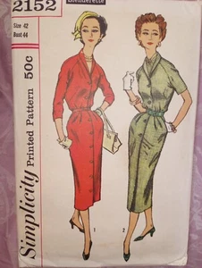 Simplicity Vintage Muster 2152 50er Jahre Brustweite 44 Gr. 44 B44 Damen Shirtkleid - Bild 1 von 2