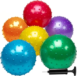 Knobby Balls - (6er Pack) Großpackung 7 Zoll sensorische Bälle und stachelige Massage Stress Ba - Bild 1 von 12