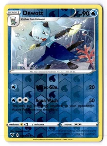 Dewott Reverse Holo Uncommon SWSH04: Vivid Voltage 034/185 NM - Picture 1 of 2