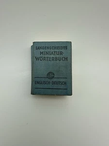 Langenscheidts Miniature Worterbuch English - Deutsch German Dictionary 1951 - Picture 1 of 5