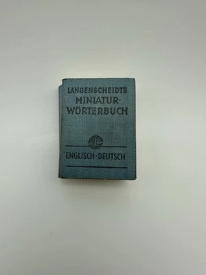 Langenscheidts Miniature Worterbuch English - Deutsch German Dictionary 1951 - Image 1 of 4