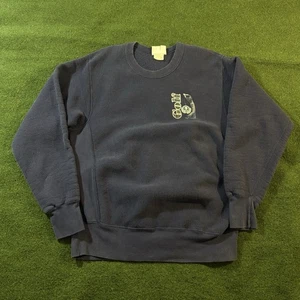 Vintage Lee 95 Cotton Cross Grain Crewneck Sweatshirt Adult Size L Golf Sports - Picture 1 of 8