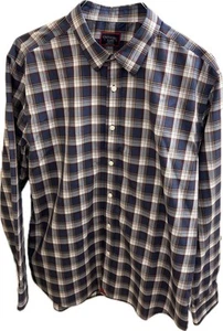 Untuckit Barossa WF Mens Xl Shirt Wrinkle Free Relaxed Fit Plaid Button Up - Picture 1 of 10