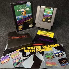 Nintendo NES Pinball Juego CIB Caja Completa Manual Cartucho Probado OEM
