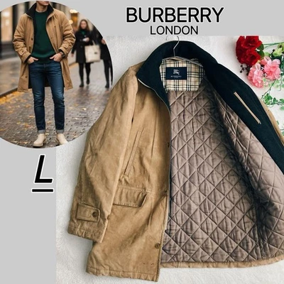 Burberry London Padded Faux Suede Coat Big Silhouette Men's US Size M Authentic - Image 1 of 4