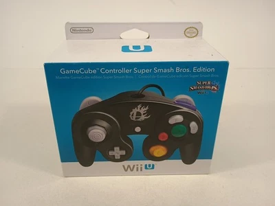 Nintendo GameCube Controller for Wii U Super Smash Bros. Edition Black Brand NEW - Image 1 of 4