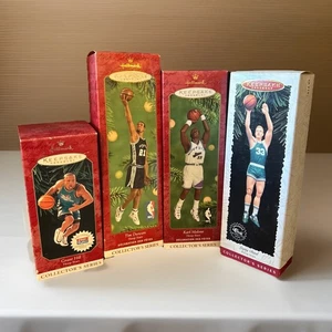 Hallmark Keepsake Ornaments Collector's Series NBA Hoop Stars Set Of 4 - Picture 1 of 13