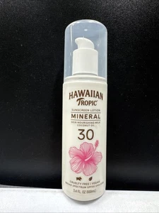 Loción protectora solar mineral tropical hawaiiana FPS 30 3,4 floz (100 ml) *Ver fotos de fecha - Imagen 1 de 9
