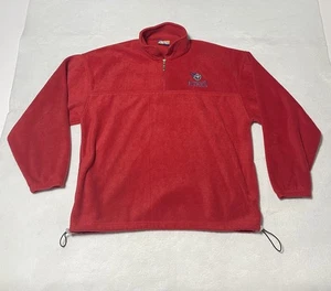 Vintage Tennessee Titans Sweatshirt XL rot Fleece 1/4 Zip - 90s NFL - Bild 1 von 11