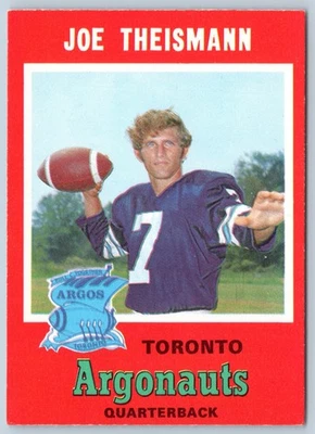 乔·泰斯曼 1971 年 O-PEE-CHEE CFL 足球 #13 NRMINT+ 74419 — 第 1/2 张图片